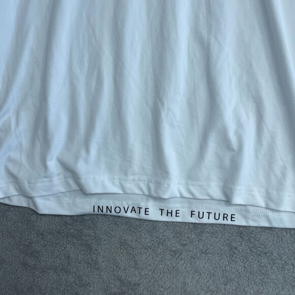 Quiksilver Men's M White T-Shirt Regular Fit Innovate The Future Logo n1013 - Picture 9 of 10